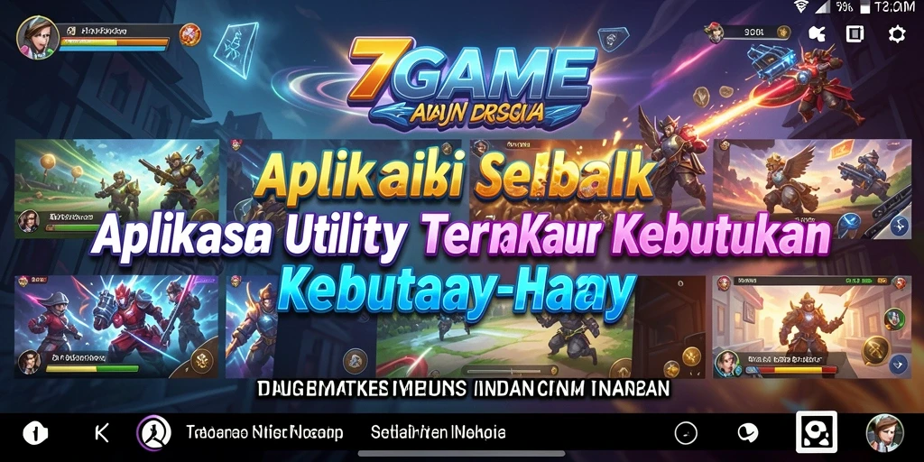 Tampilan antarmuka 7GAME yang sederhana dan intuitif.