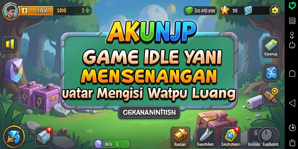 Tampilan gameplay menarik dari AKUNJP dengan karakter yang beragam.