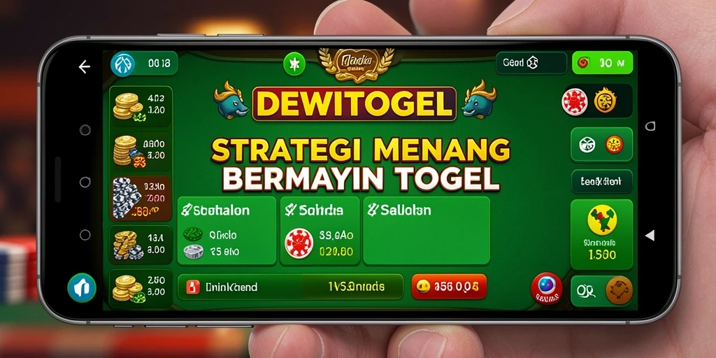 Screenshot gameplay DEWITOGEL yang menampilkan strategi menang.