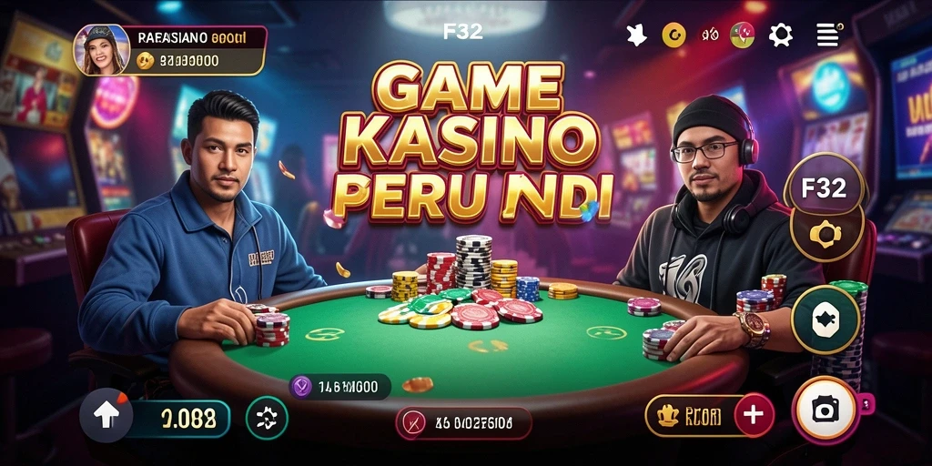 Tampilan gameplay Kasino yang menarik di aplikasi F32.