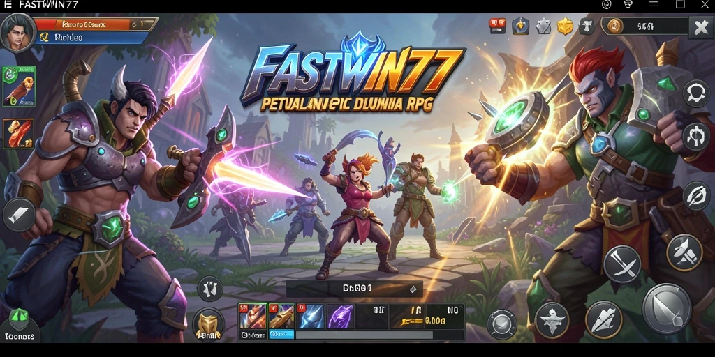 Tampilan gameplay RPG yang menarik dan penuh aksi di FASTWIN77.