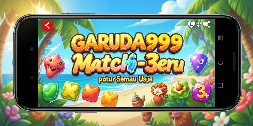Tampilan gameplay GARUDA999 yang menarik dalam Match-3.