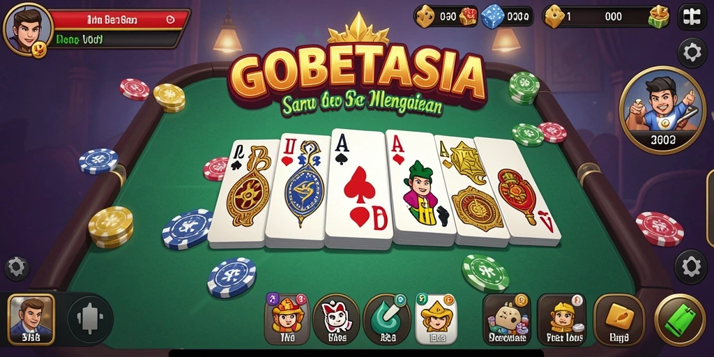 Gameplay seru di GOBETASIA yang menampilkan permainan Domino.
