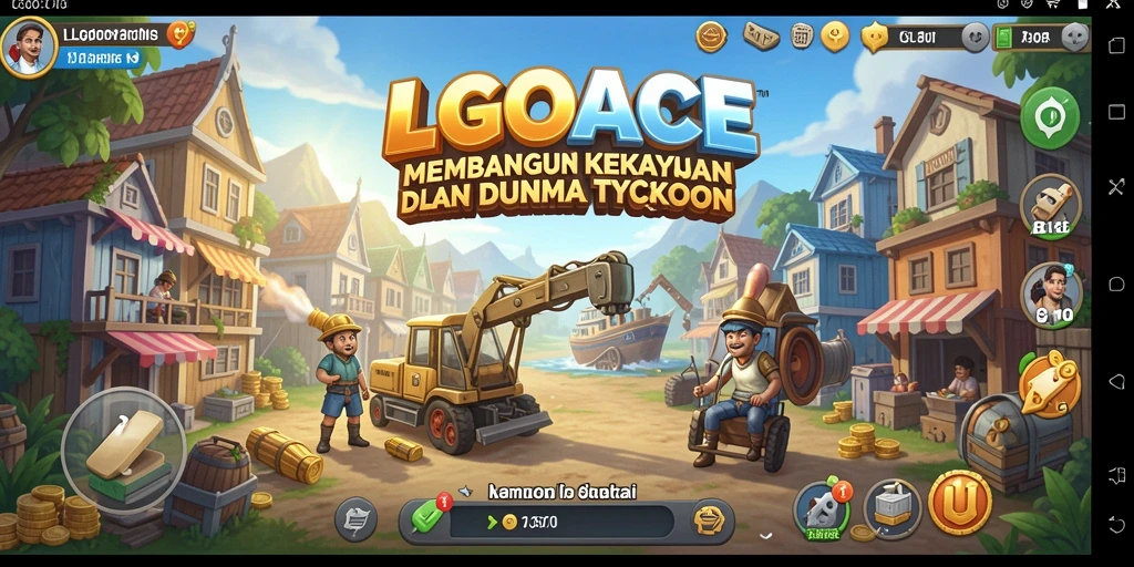 Screenshot utama LGOACE menampilkan aspeknya yang menantang dan menarik dalam permainan Tycoon.