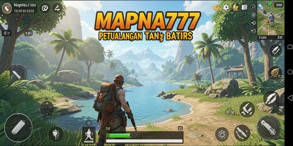 Screenshot menampilkan aksi penuh warna dalam dunia Open World MAPNA777.