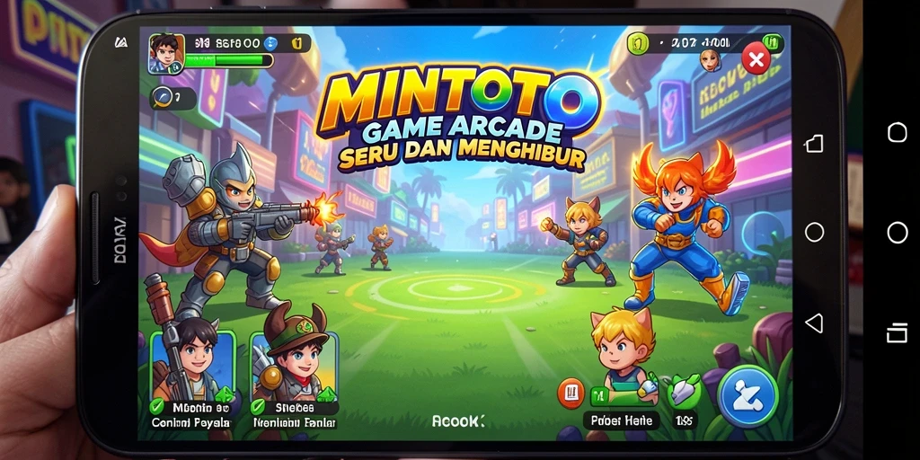 Screenshot MINTOTO menampilkan gameplay Arcade yang seru dan menantang.