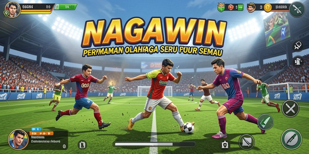 Tangkapan layar NAGAWIN menampilkan aksi penuh olahraga yang menarik.