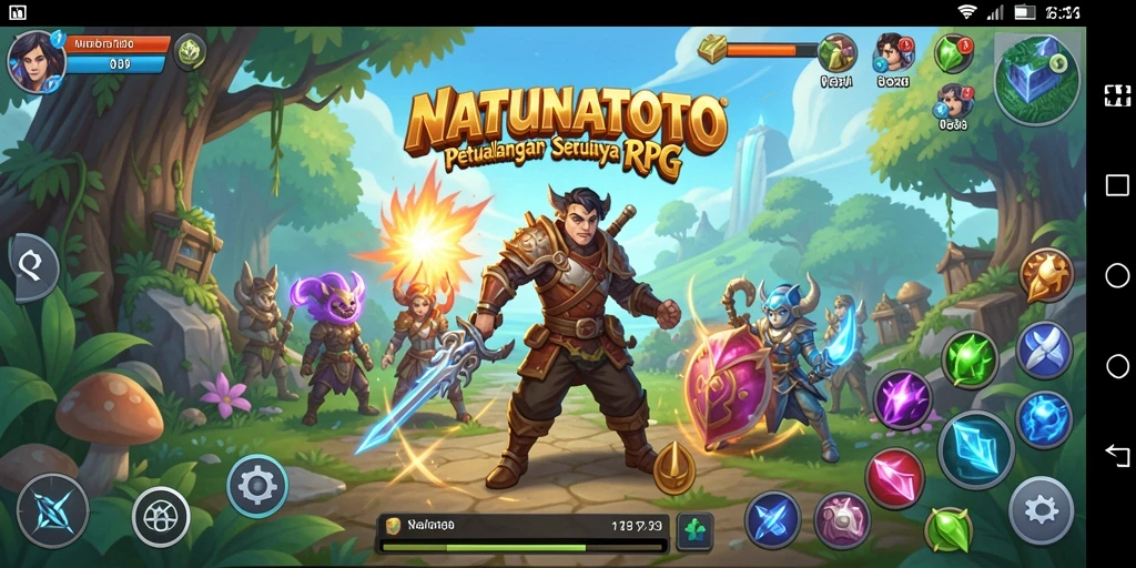 Tampilan gameplay NATUNATOTO yang mendebarkan dalam aksi RPG.