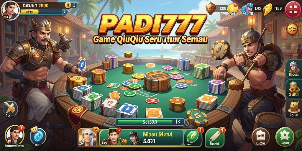 Screenshot PADI777 menampilkan momen seru bermain QiuQiu.