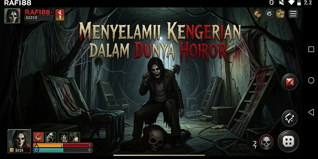 Tangkapan layar menampilkan momen mendebarkan dalam gameplay horror.