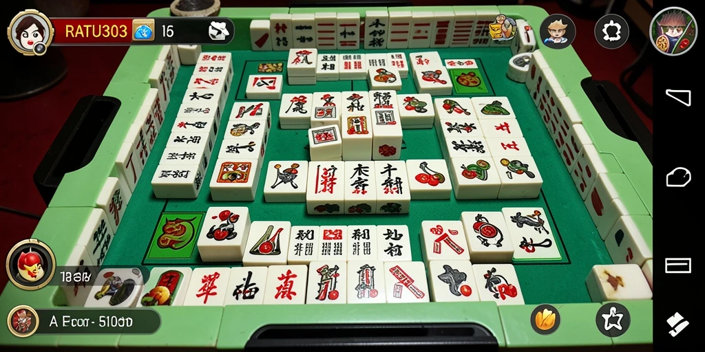 Tampilan gameplay Mahjong yang menakjubkan dari RATU303.