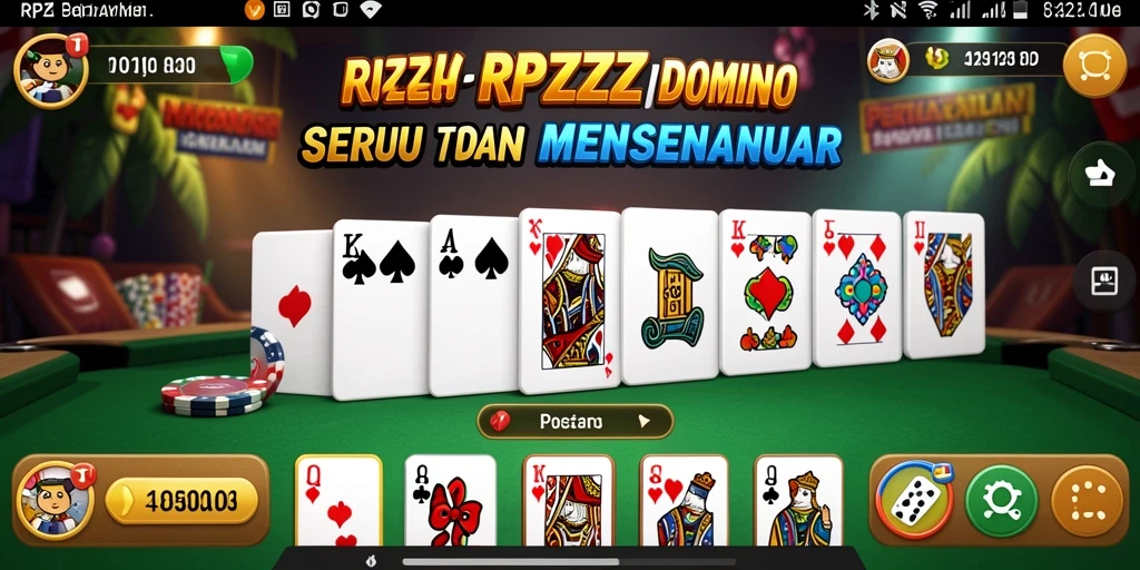 Tampilan gameplay seru dari RPZZZ yang menghadirkan pengalaman domino.