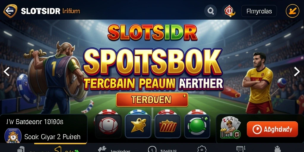 Tampilan menarik dari gameplay SLOTSIDR dalam taruhan olahraga.